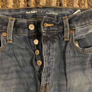 Old navy slouchy straight jeans